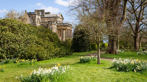 The gardens in spring at Seaton Delaval, Northumberland